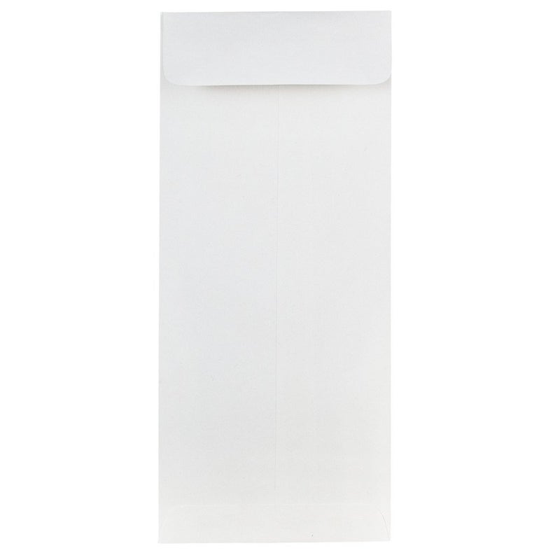 JAM PAPER #10 Policy Business Strathmore Envelopes - 4 1/8 x 9 1/2 - Bright White Wove - 50/Pack - Image 1
